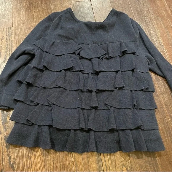 Crewcuts ruffled cardigan size 4/5 - Picture 4 of 4